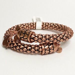 Disney Parks Alex and Ani Rose Gold Mickey Mouse Wrap Bracelet